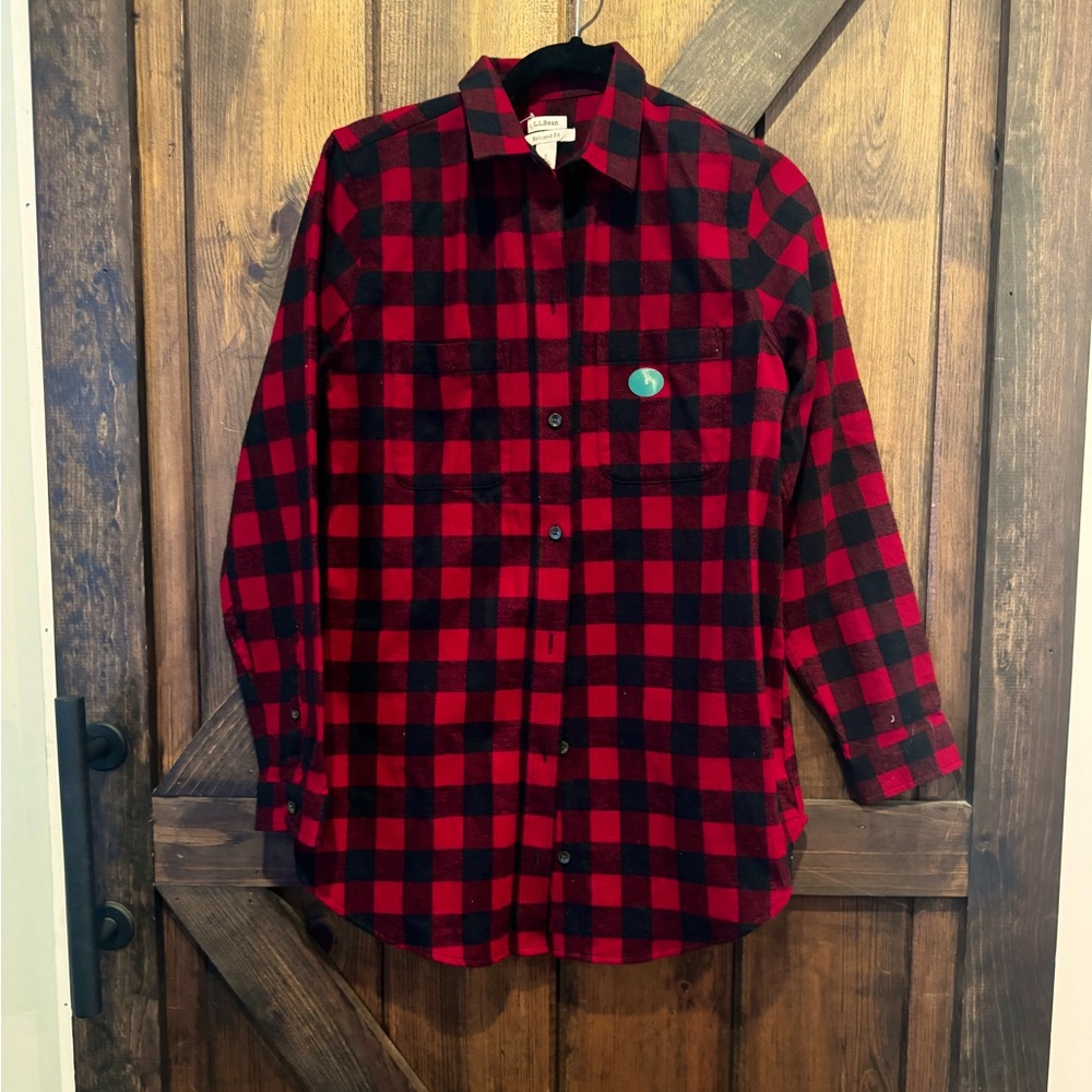 Women’s LL Bean Plaid Tunic Flannel